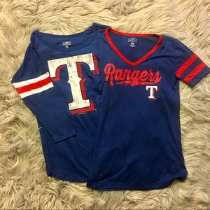 NWOT Women’s Texas Rangers T-Shirts — Sz XS